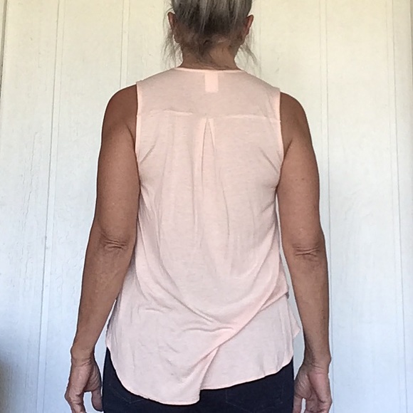 FREE PEOPLE SLEEVELESS PETER PAN COLLAR BUTTON DOWN SHIRT SIZE SMALL - Picture 3 of 11